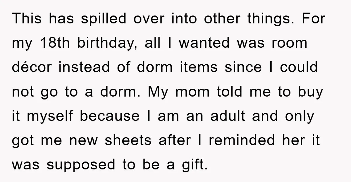 This has spilled over into other things. For my 18th birthday, all I wanted was room décor instead of dorm items since I could not go to a dorm. My...