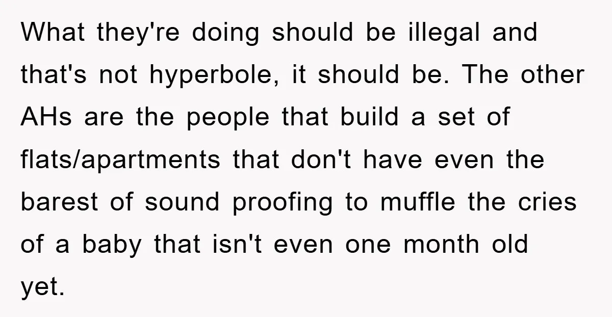 What they're doing should be illegal and that's not hyperbole, it should be. The other AHs are the people that build a set of flats/apartments that don't have even the...