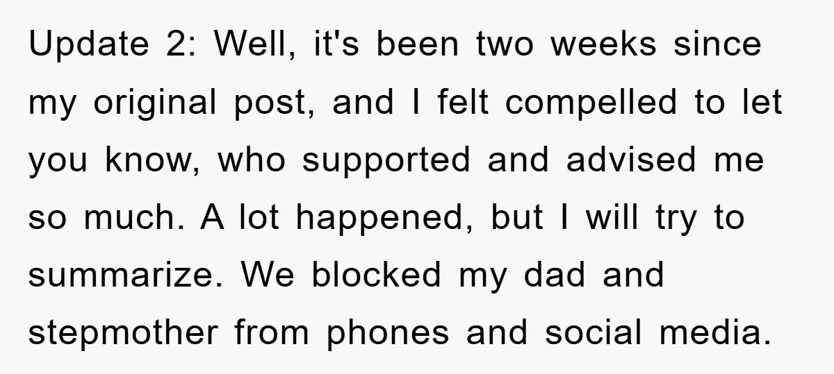 Update 2: Well, it's been two weeks since my original post, and I felt compelled to let you know, who supported and advised me so much. A lot happened, but...