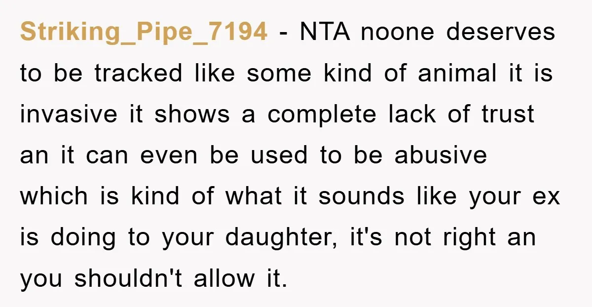Striking_Pipe_7194 − NTA noone deserves to be tracked like some kind of animal it is invasive it shows a complete lack of trust an it can even be used to...