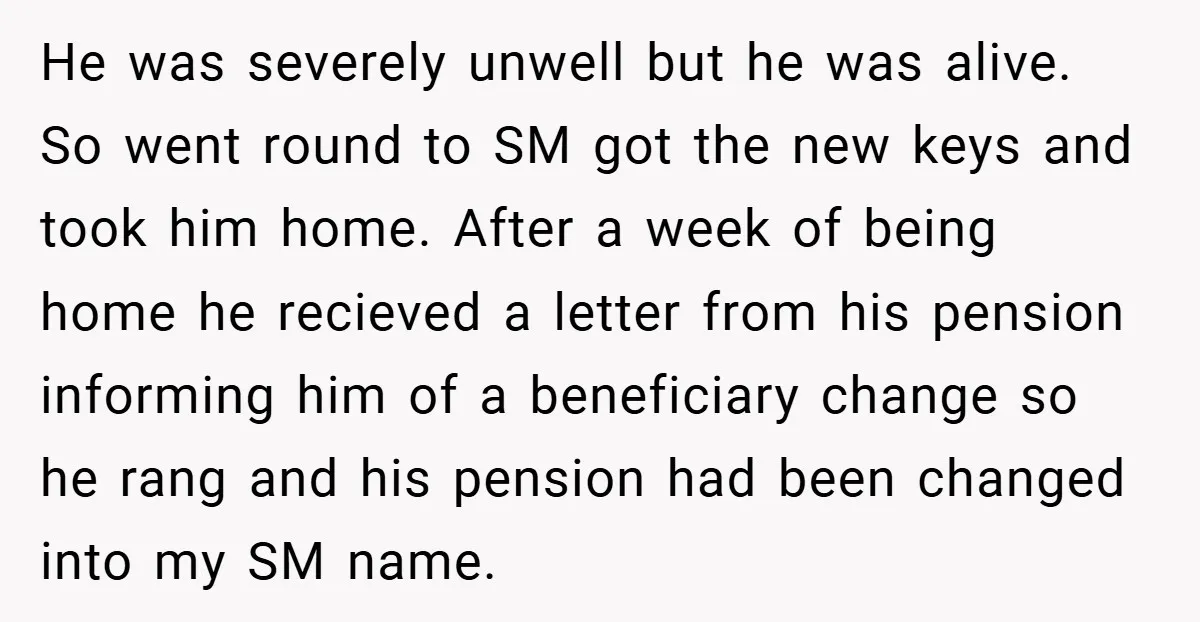 He was severely unwell but he was alive. So went round to SM got the new keys and took him home. After a week of being home he recieved a...