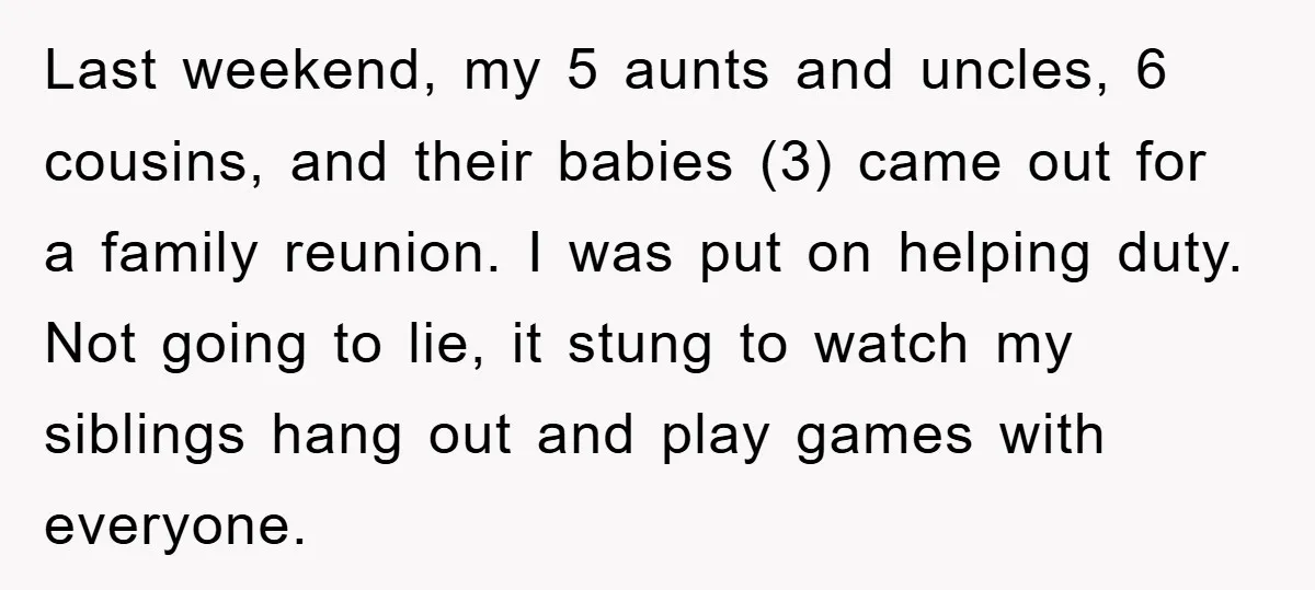 Last weekend, my 5 aunts and uncles, 6 cousins, and their babies (3) came out for a family reunion. I was put on helping duty. Not going to lie, it...