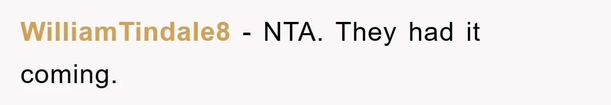 WilliamTindale8 − NTA. They had it coming.