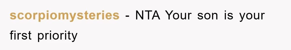 scorpiomysteries − NTA Your son is your first priority