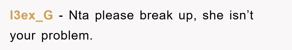 l3ex_G − Nta please break up, she isn’t your problem.