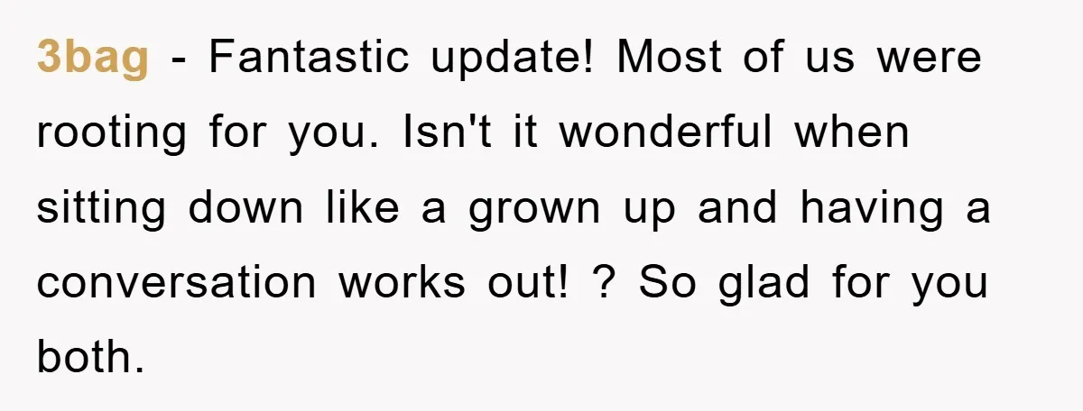 3bag − Fantastic update! Most of us were rooting for you. Isn't it wonderful when sitting down like a grown up and having a conversation works out! ? So glad...
