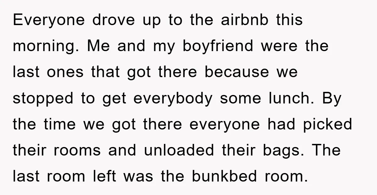Everyone drove up to the airbnb this morning. Me and my boyfriend were the last ones that got there because we stopped to get everybody some lunch. By the time...