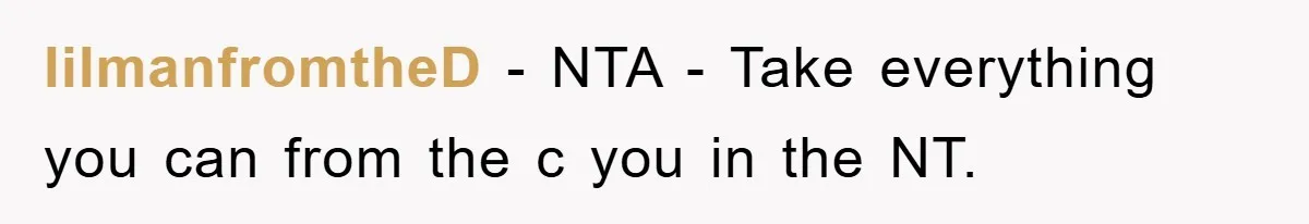 lilmanfromtheD − NTA - Take everything you can from the c you in the NT.