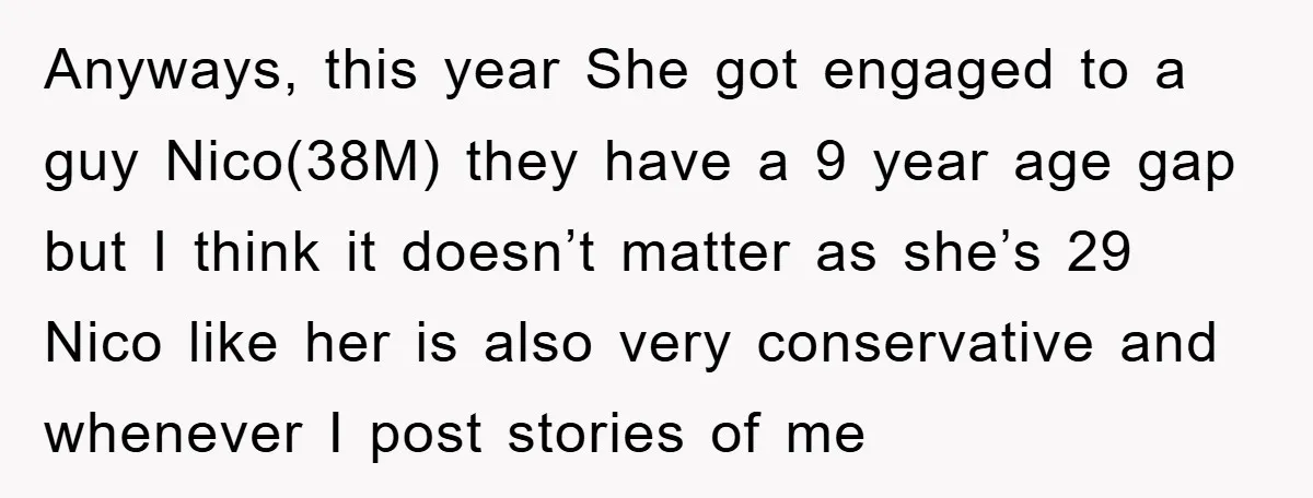 Anyways, this year She got engaged to a guy Nico(38M) they have a 9 year age gap but I think it doesn’t matter as she’s 29 Nico like her is...
