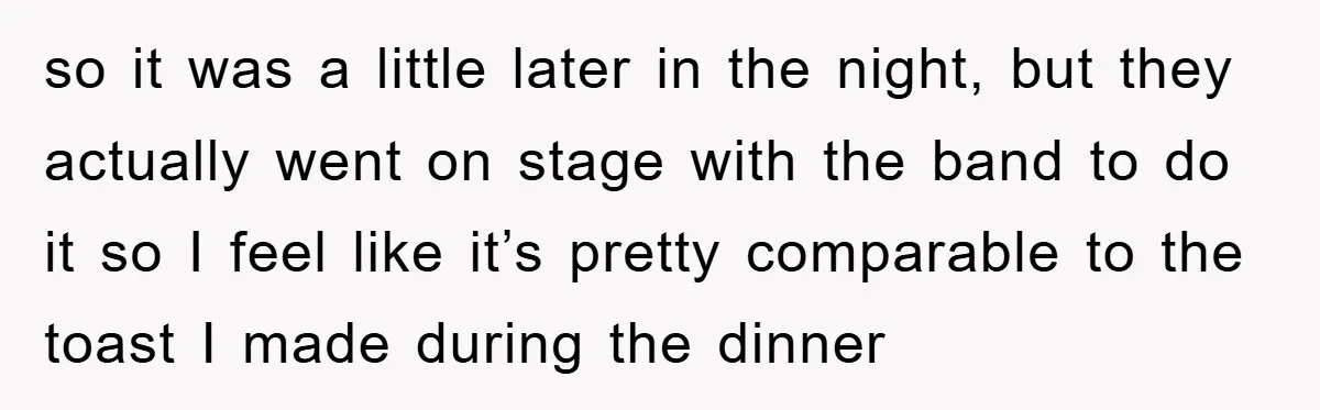 so it was a little later in the night, but they actually went on stage with the band to do it so I feel like it’s pretty comparable to the...