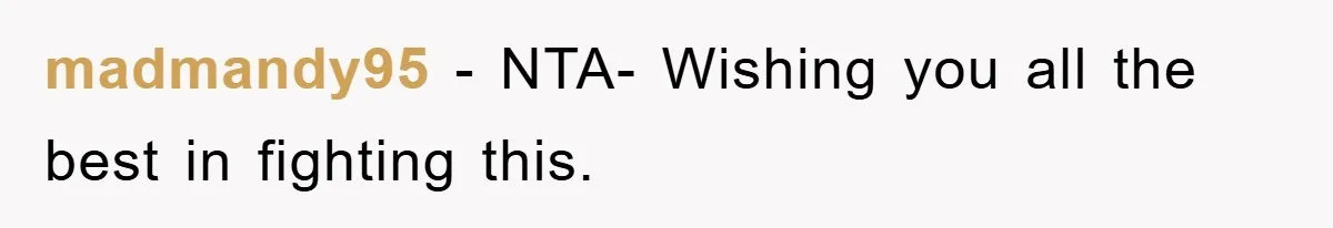 madmandy95 − NTA- Wishing you all the best in fighting this.