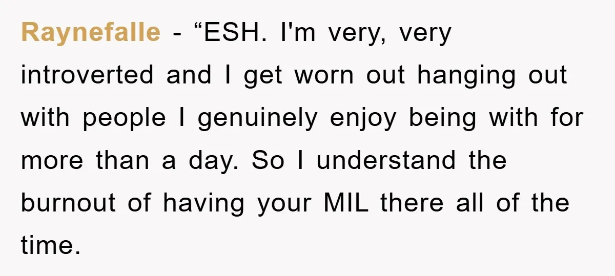 Raynefalle - “ESH. I'm very, very introverted and I get worn out hanging out with people I genuinely enjoy being with for more than a day. So I understand the...