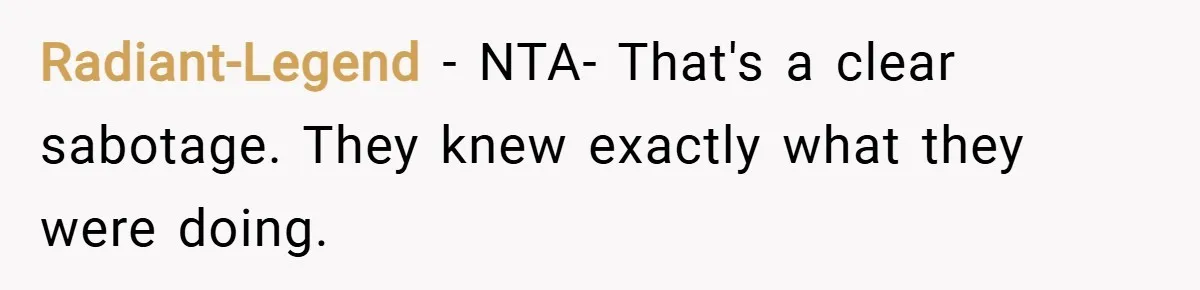 Radiant-Legend − NTA- That's a clear sabotage. They knew exactly what they were doing.