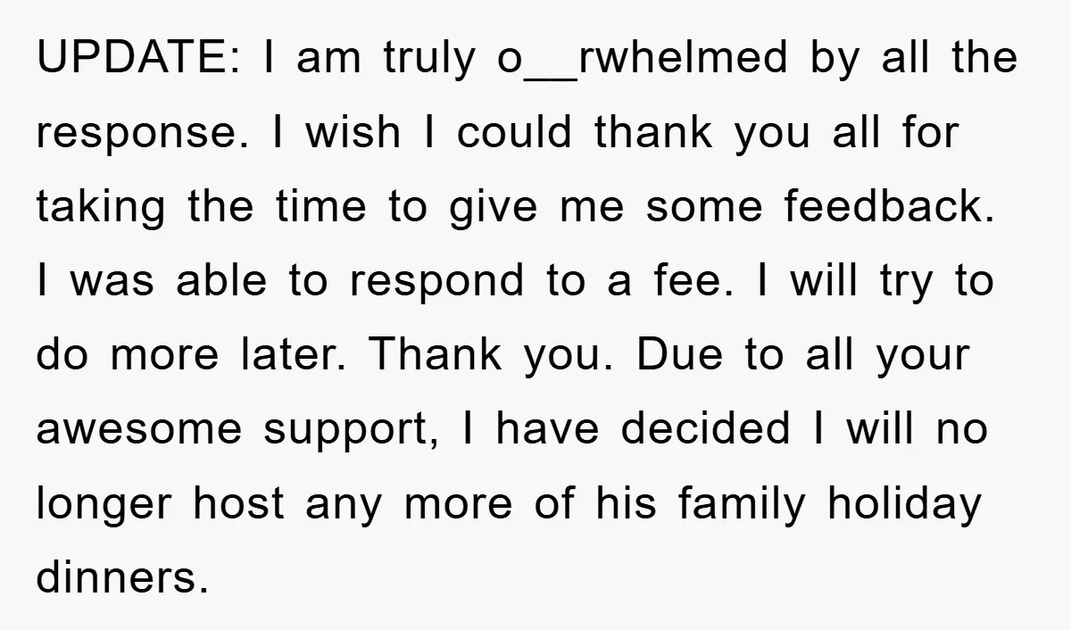 UPDATE: I am truly o__rwhelmed by all the response. I wish I could thank you all for taking the time to give me some feedback. I was able to respond...
