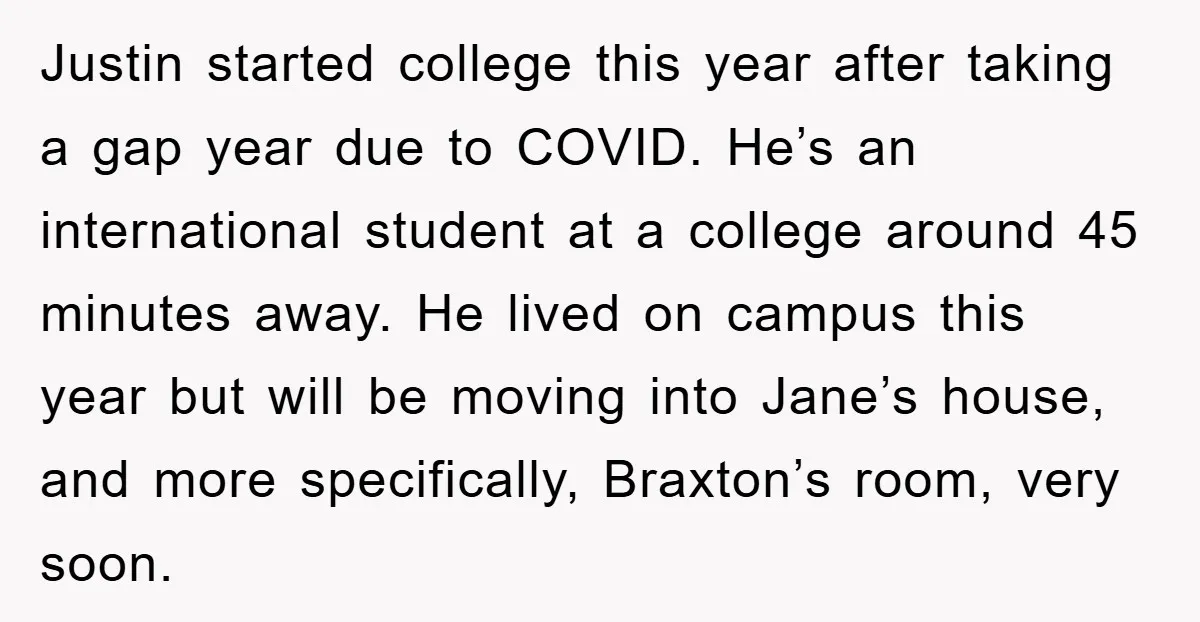Justin started college this year after taking a gap year due to COVID. He’s an international student at a college around 45 minutes away. He lived on campus this year...