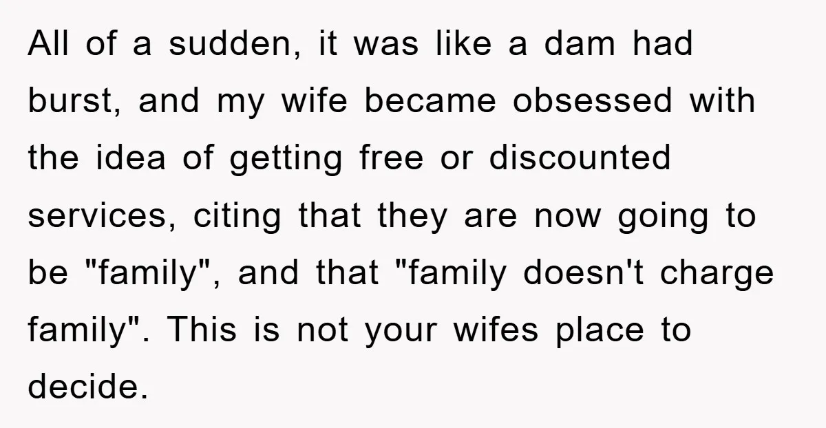All of a sudden, it was like a dam had burst, and my wife became obsessed with the idea of getting free or discounted services, citing that they are now...
