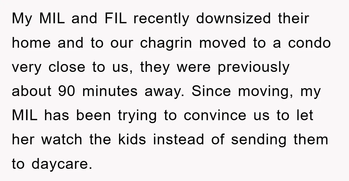 My MIL and FIL recently downsized their home and to our chagrin moved to a condo very close to us, they were previously about 90 minutes away. Since moving, my...