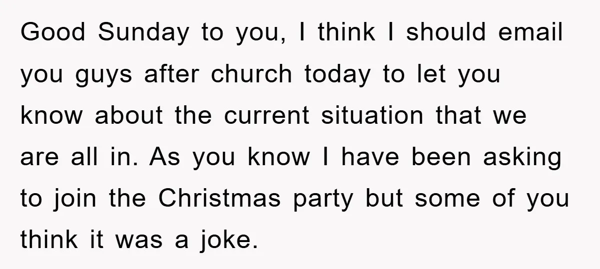 Good Sunday to you, I think I should email you guys after church today to let you know about the current situation that we are all in. As you know...