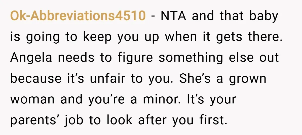 Ok-Abbreviations4510 − NTA and that baby is going to keep you up when it gets there. Angela needs to figure something else out because it’s unfair to you. She’s a...