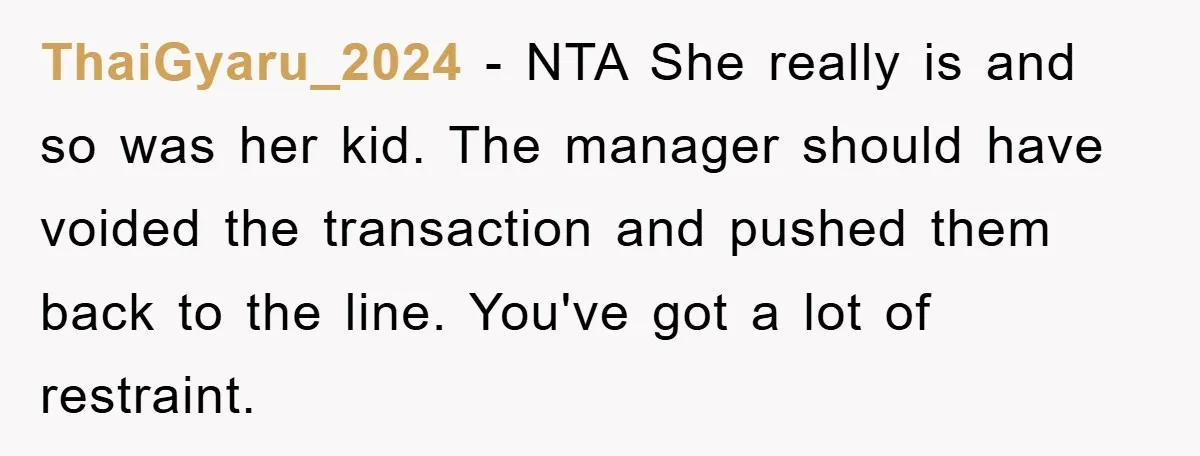 ThaiGyaru_2024 − NTA She really is and so was her kid. The manager should have voided the transaction and pushed them back to the line. You've got a lot of...