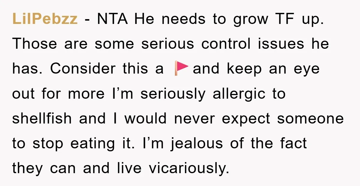 LilPebzz − NTA He needs to grow TF up. Those are some serious control issues he has. Consider this a 🚩and keep an eye out for more I’m seriously allergic...