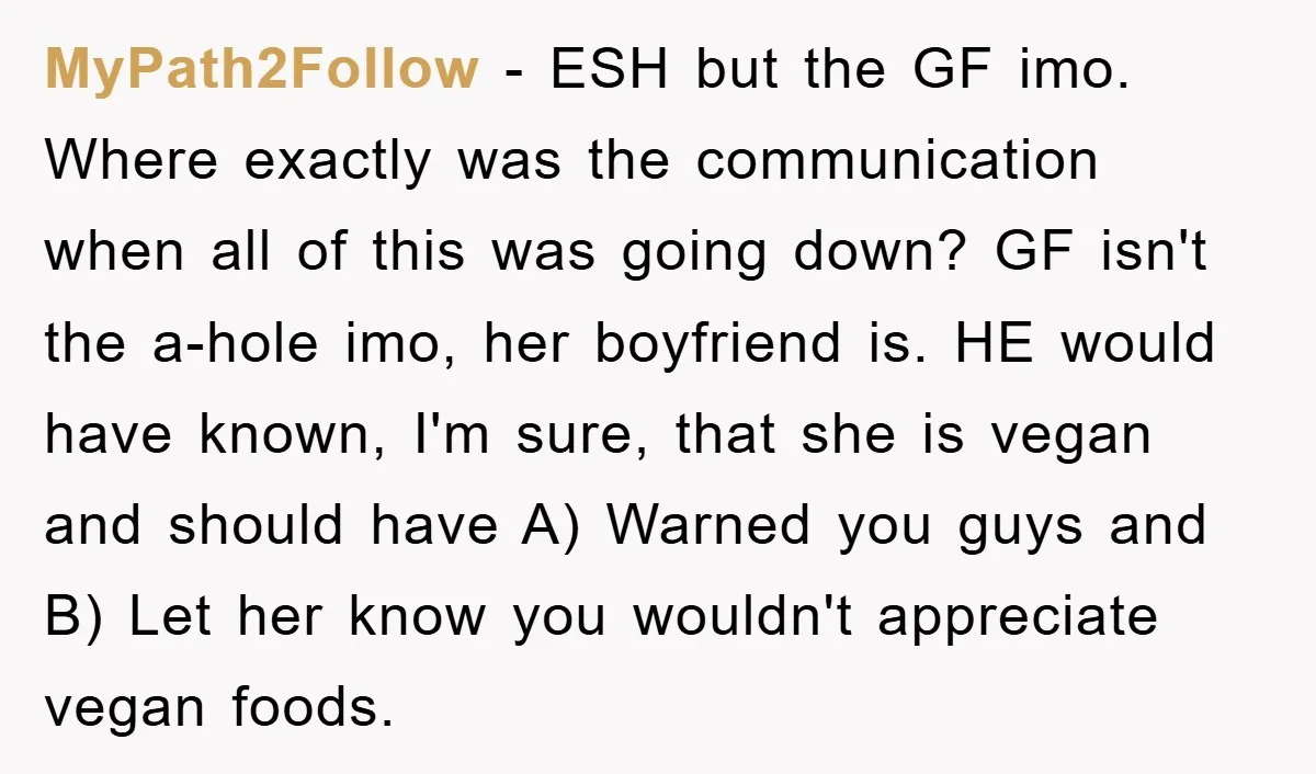 MyPath2Follow − ESH but the GF imo. Where exactly was the communication when all of this was going down? GF isn't the a-hole imo, her boyfriend is. HE would have...