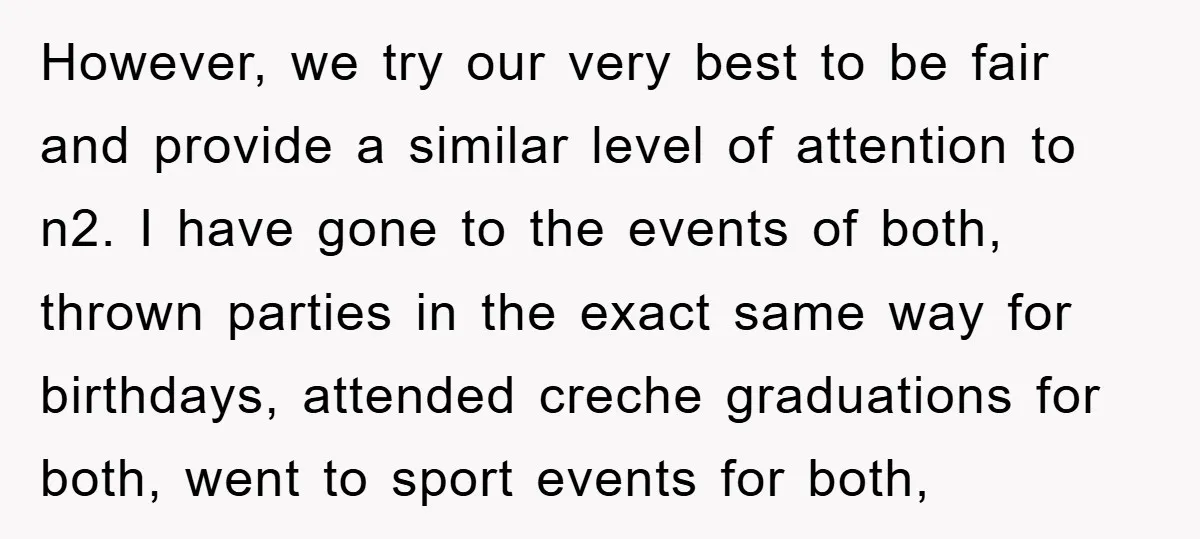 However, we try our very best to be fair and provide a similar level of attention to n2. I have gone to the events of both, thrown parties in the...