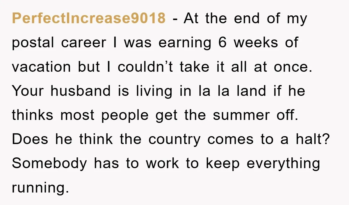 PerfectIncrease9018 − At the end of my postal career I was earning 6 weeks of vacation but I couldn’t take it all at once. Your husband is living in la...