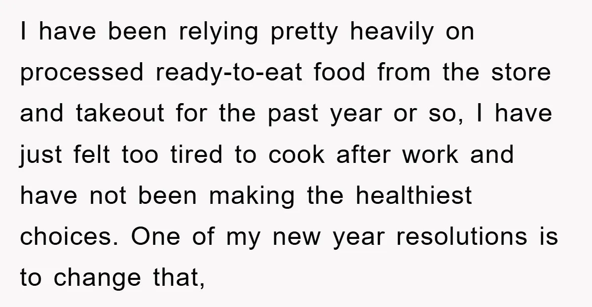 I have been relying pretty heavily on processed ready-to-eat food from the store and takeout for the past year or so, I have just felt too tired to cook after...