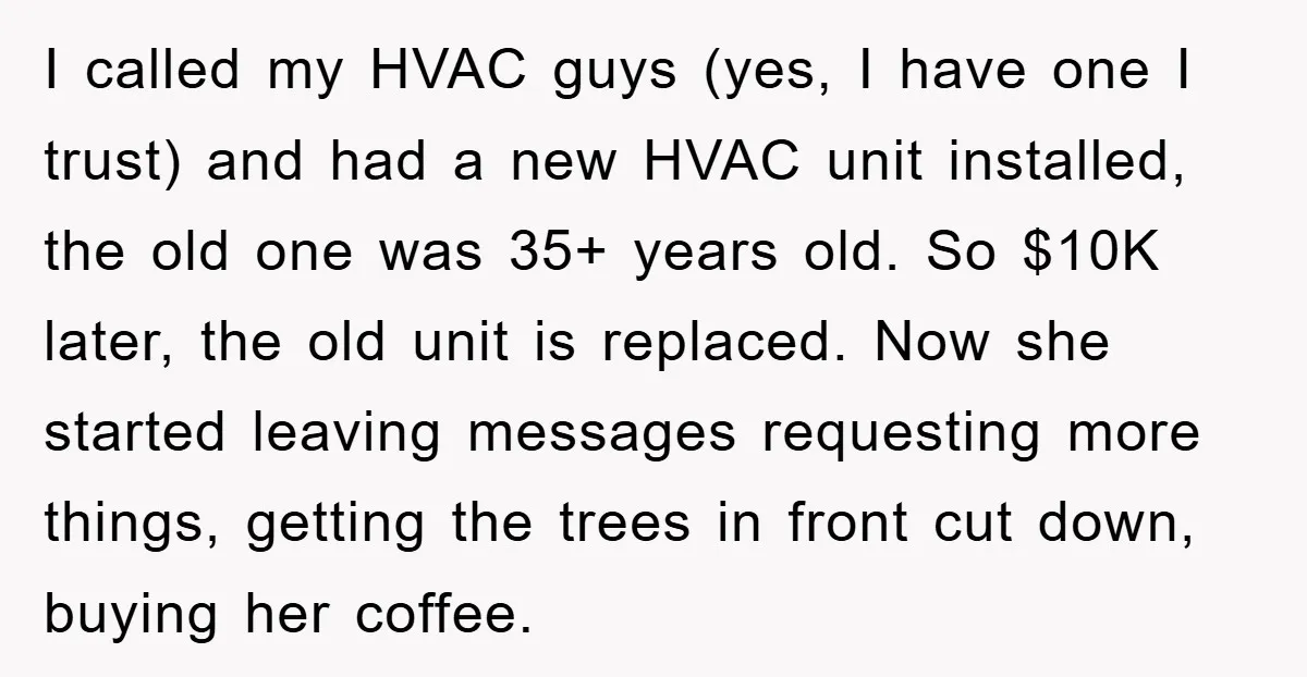 I called my HVAC guys (yes, I have one I trust) and had a new HVAC unit installed, the old one was 35+ years old. So $10K later, the old...