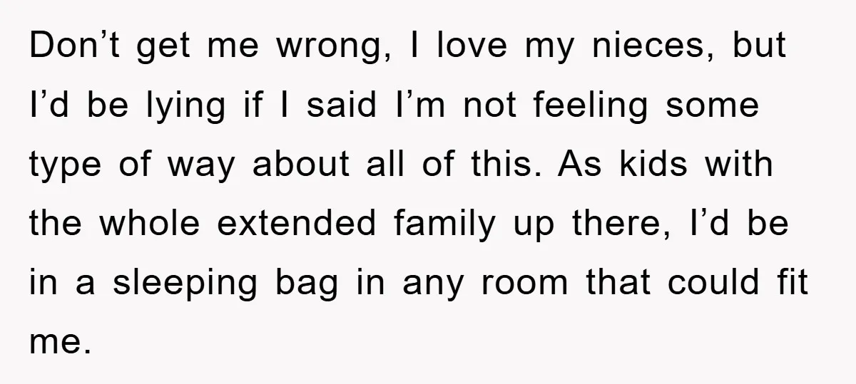 Don’t get me wrong, I love my nieces, but I’d be lying if I said I’m not feeling some type of way about all of this. As kids with the...