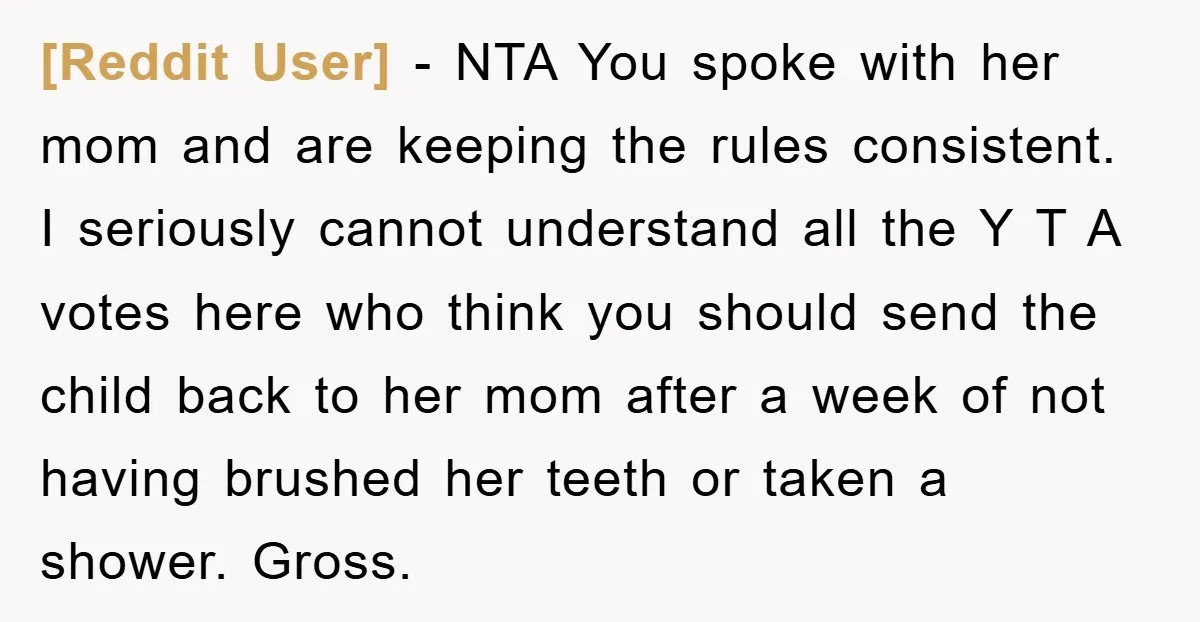 [Reddit User] - NTA You spoke with her mom and are keeping the rules consistent. I seriously cannot understand all the Y T A votes here who think you should...