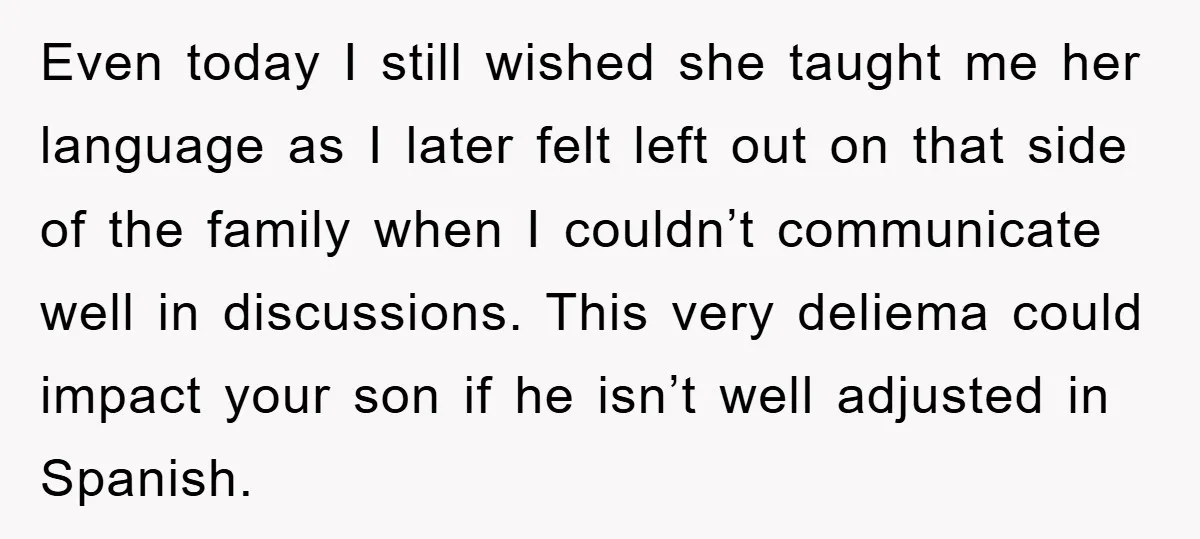 Even today I still wished she taught me her language as I later felt left out on that side of the family when I couldn’t communicate well in discussions. This...