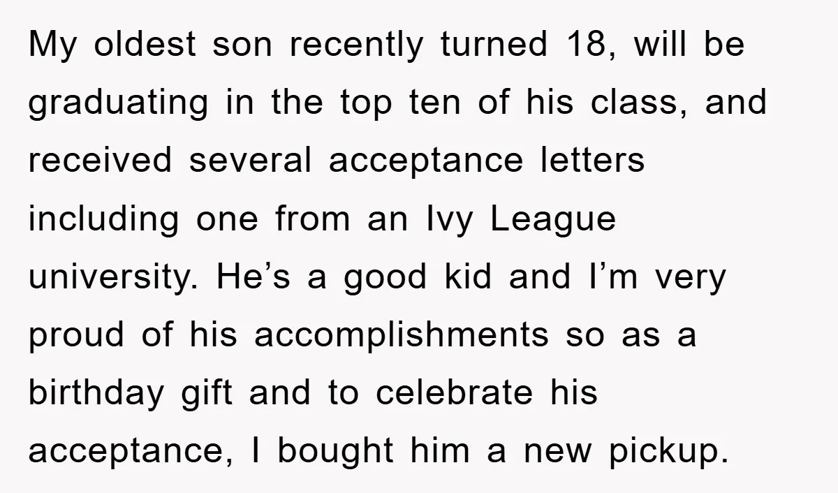 My oldest son recently turned 18, will be graduating in the top ten of his class, and received several acceptance letters including one from an Ivy League university. He’s a...