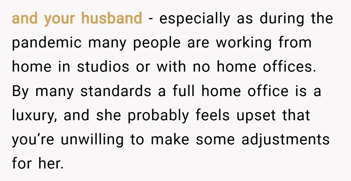 and your husband - especially as during the pandemic many people are working from home in studios or with no home offices. By many standards a full home office is...