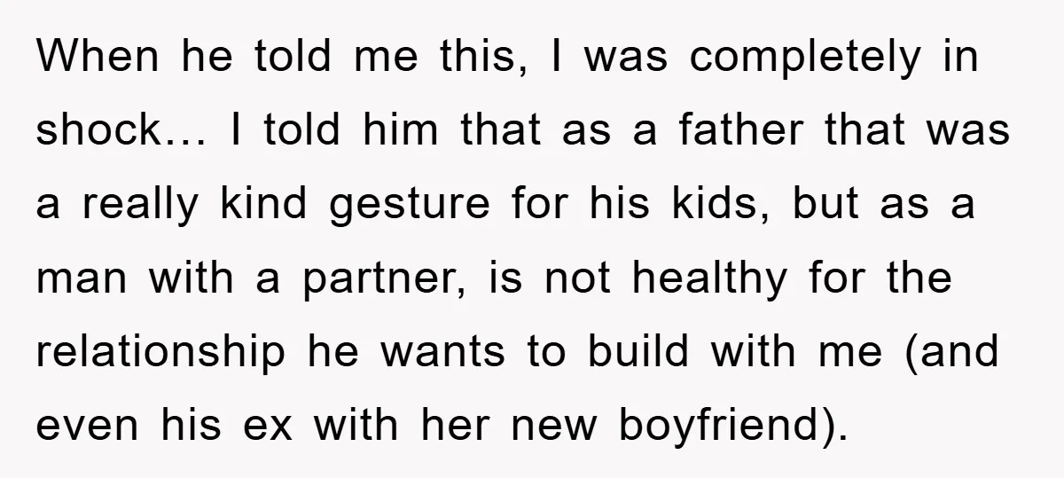 When he told me this, I was completely in shock… I told him that as a father that was a really kind gesture for his kids, but as a man...