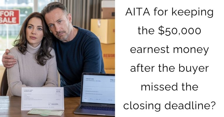 AITA for keeping the $50,000 earnest money after the buyer missed the closing deadline?