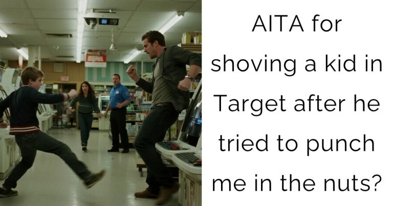 AITA for shoving a kid in Target after he tried to punch me in the nuts?