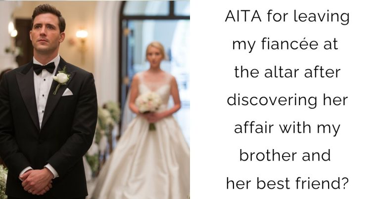 AITA for leaving my fiancée at the altar after discovering her affair with my brother and her best friend?