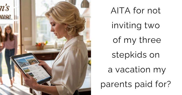 AITA for not inviting two of my three stepkids on a vacation my parents paid for?