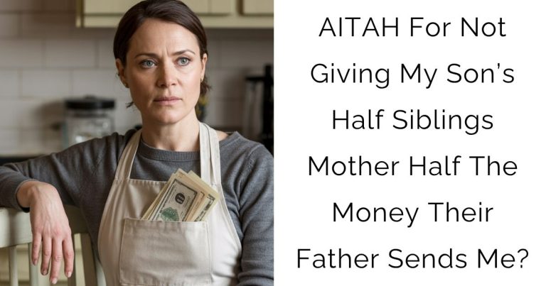 AITAH For Not Giving My Son’s Half Siblings Mother Half The Money Their Father Sends Me?