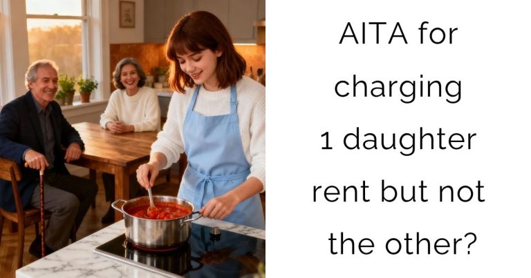 AITA for charging 1 daughter rent but not the other?