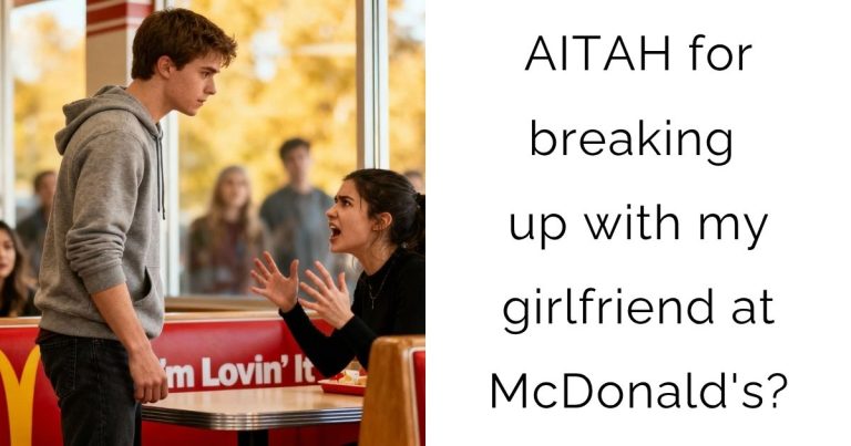 AITAH for breaking up with my girlfriend at McDonald’s?