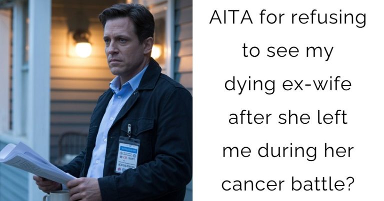 AITA for refusing to see my dying ex-wife after she left me during her cancer battle?