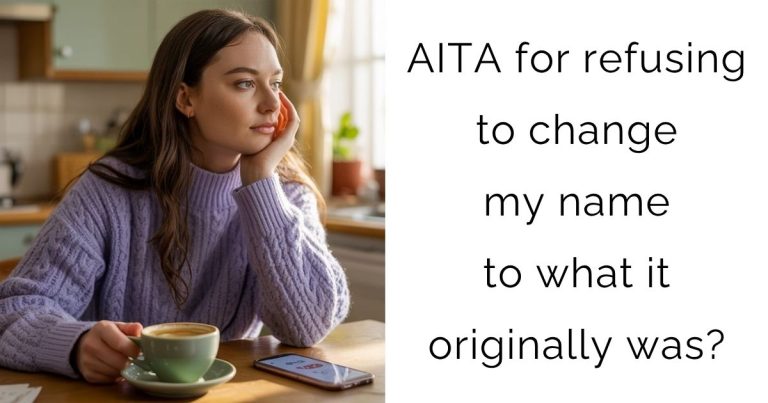 AITA for refusing to change my name to what it originally was?