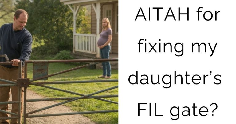 AITAH for fixing my daughter’s FIL gate?
