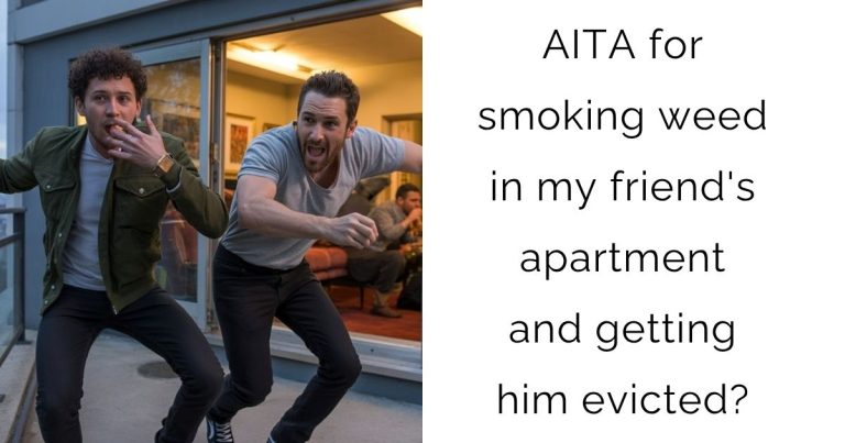 AITA for smoking weed in my friend’s apartment and getting him evicted?