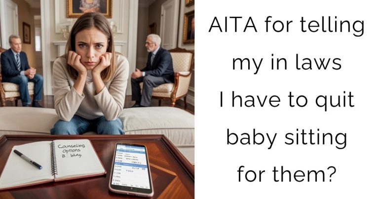 AITA for telling my in laws I have to quit baby sitting for them?