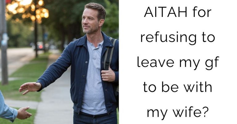 AITAH for refusing to leave my gf to be with my wife?