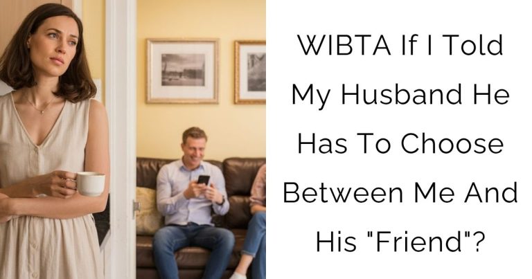 WIBTA If I Told My Husband He Has To Choose Between Me And His “Friend”?
